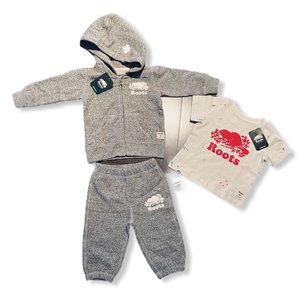 🌟SOLD🌟ROOTS- Baby Sweatsuit/T-shirt BUNDLE- NWT